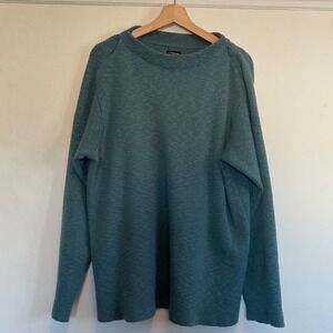 Vintage J. Peterman Boat Sweater Pullover Knit Long Sleeve 80's 90's Mens M Blue